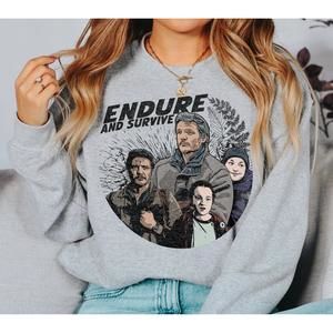 Joel Ellie Comic Book Style The Last Of Us Sweatshirt